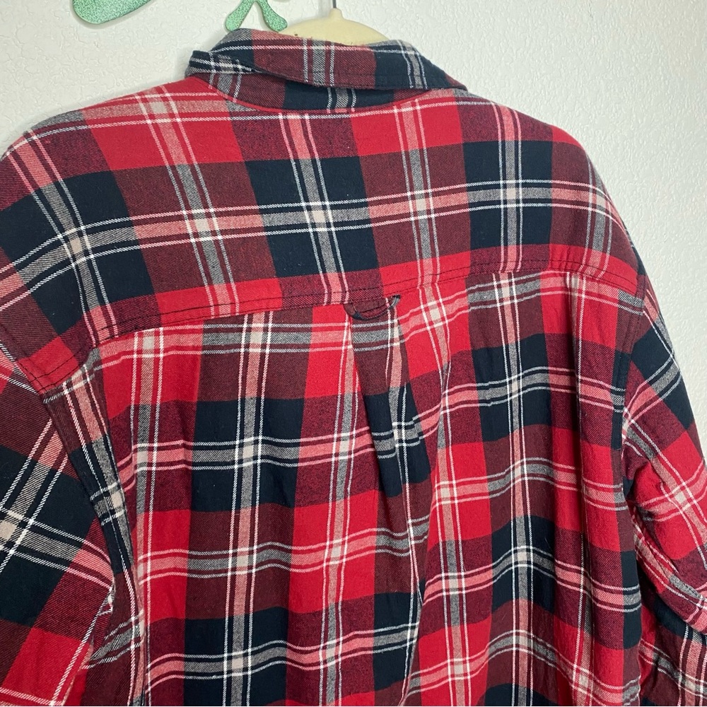 Sherpa Lined Dad Flannel Shacket - image 3